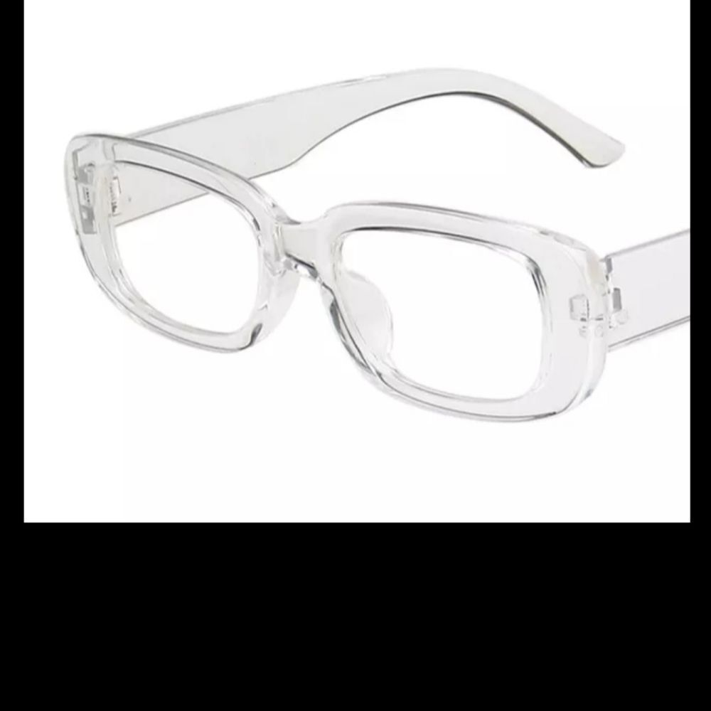 NWOT Y2K Rectangular Square Clear Glasses